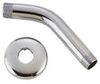 Boston Harbor A558215CP-OBF1 Shower Arm with Flange, 1/2-14 in Connection, Threaded, 2-1/4 in L, Stainless Steel, 45 deg