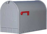 Gibraltar Mailboxes ST200000 Rural MailBox, 3175 cu-in Capacity, Steel, Galvanized/Powder-Coated, 11.7 in W, 24.8 in D