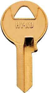 Hy-Ko 21200M1BR Mechanical Key Blank, Brass, For: Master Cabinet, House Locks and Padlocks, Pack of 200