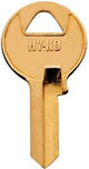 Hy-Ko 21200M1BR Mechanical Key Blank, Brass, For: Master Cabinet, House Locks and Padlocks, Pack of 200