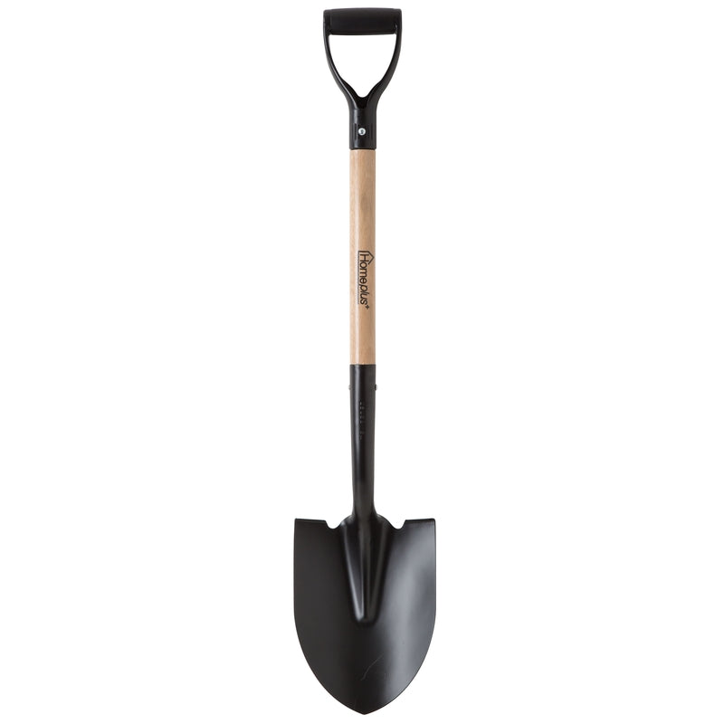 Home Plus+ 39 in. Steel Round Digging Shovel Wood Handle, Pack of 6