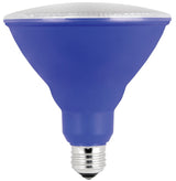 Feit Electric PAR38/B/10KLED/BX LED Bulb, Flood/Spotlight, PAR38 Lamp, E26 Medium Lamp Base, Non-Dimmable, Blue, Pack of 4