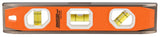 Johnson 1435-1000 Torpedo Level, 10-3/4 in L, 3-Vial, Magnetic, Aluminum, Black