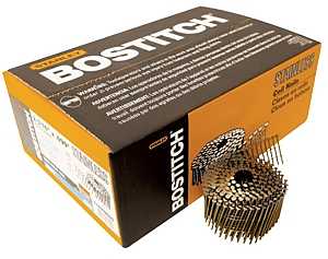 Bostitch C7R90BDSS-316 Series Siding Nail, Wire Coil Collation, 2-3/16 in L, Stainless Steel, Ring Shank