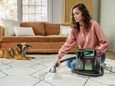 Bissell Little Green Max Pet Series 3857 Portable Carpet Cleaner, 32 oz Tank, 3 in W Cleaning Path