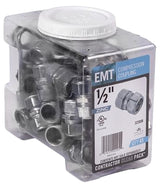 Halex 22205B EMT Coupling, 1/2 in Compression, Zinc, 45/PK