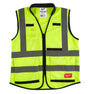 Milwaukee 48-73-5043 Safety Vest, 2XL/3XL, Men's, Fits to Chest Size: 46 to 50 in, Polyester, High-Visibility Yellow