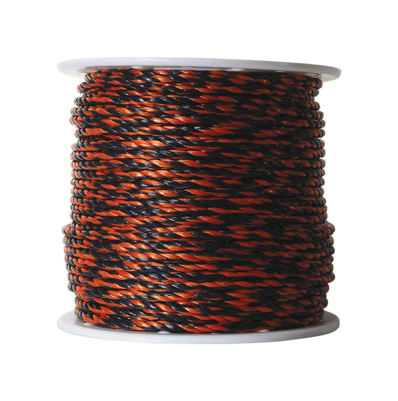 Koch Industries 3/8 in. D X 400 ft. L Black/Orange Twisted Poly Truck Rope