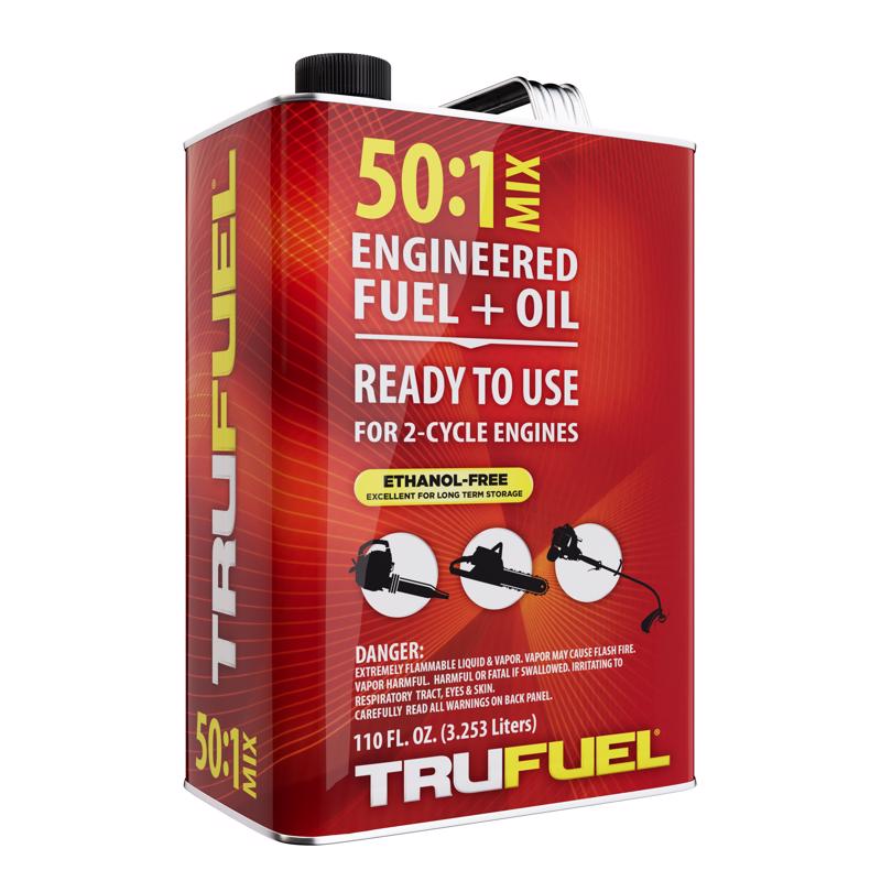 TruFuel Ethanol-Free 2-Cycle 50:1 Engineered Fuel and Oil 110 oz, Pack of 4