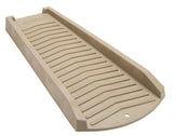 Amerimax 3013-12 Splash Block, 24 in L, 6 in W, Polycarbonate, Stone