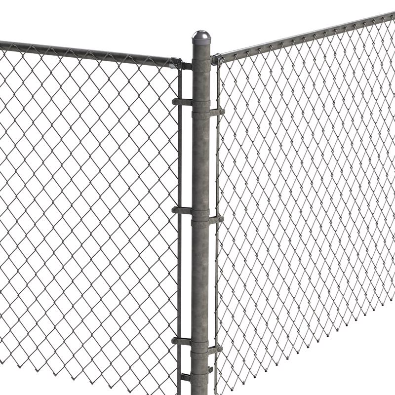 Yardlink 3 in. H Steel Chain Link Fence Corner Post Kit