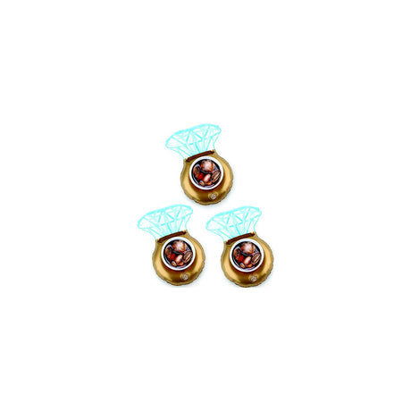 Big Mouth BMDFBR Beverage Boat, Bling Ring Design, 3/pk, Pack of 6