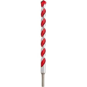 Milwaukee 48-20-9046 Drill Bit, 3/4 in Dia, 12 in OAL, Wide Flute, 3/8 in Dia Shank, 3-Flat Shank