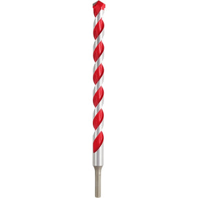 Milwaukee 48-20-9046 Drill Bit, 3/4 in Dia, 12 in OAL, Wide Flute, 3/8 in Dia Shank, 3-Flat Shank