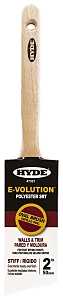 Hyde 47321 Paint Brush, Oval, Stiff Brush, 2 in L Bristle, Polyester Bristle, 6/PK