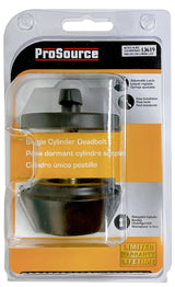 ProSource DLX91-SP5V24 Deadbolt, 3 Grade, Brass Key Key, Metal, Matte Black, 2-3/8, 2-3/4 in Backset, KW1 Keyway, Pack of 3
