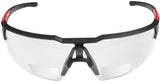 Milwaukee 48-73-2204 Safety Glasses, Unisex, Scratch-Resistant Lens, Polycarbonate Lens, Plastic Frame, Black/Red Frame