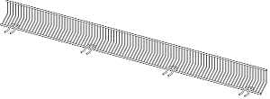 madix MF-336-1 Single Front Wire, Chrome, Pack of 20