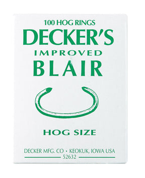 Decker 12.5 Ga. Animal Ring For Hog 100 pk