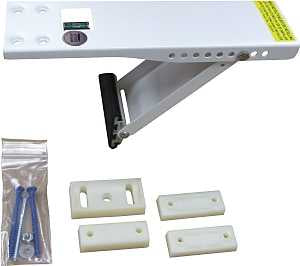 Comfort-Aire AS080 Window Support Bracket, Steel, Baked Epoxy, For: Air Conditioners up to 80 lb