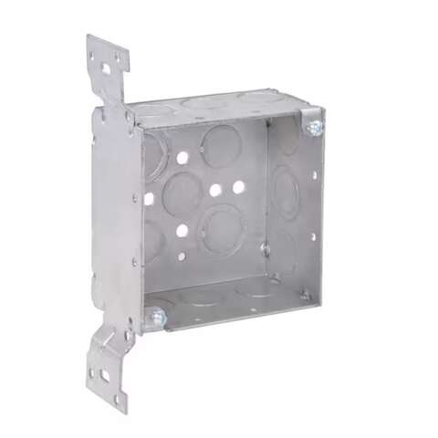Southwire New and Old Work 30.3 cu in Square Galvanized Steel Electrical Box Silver