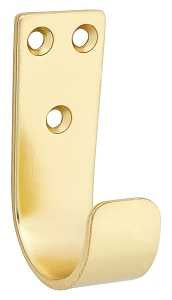 National Hardware Cooper N337-902 Multipurpose Hook, 125 lb, Brushed Gold