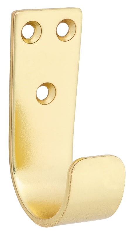 National Hardware Cooper N337-902 Multipurpose Hook, 125 lb, Brushed Gold