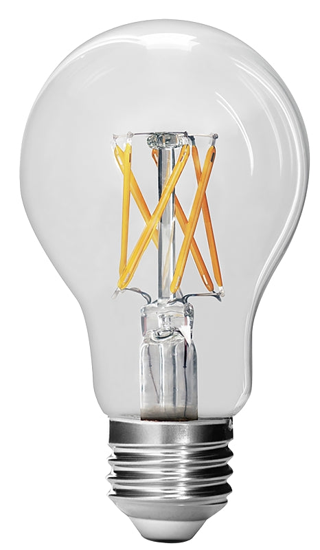 Feit Electric BPA1975CL927CA/FIL/2 LED Light Bulb, 120 V, 12 W, A19 Lamp, 75 W Equivalent, E26 Medium Lamp Base, 2/PK