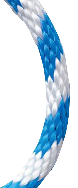 Baron 51213 Derby Rope, 3/8 in Dia, 50 ft L, 180 lb Working Load, Polypropylene, Blue/White