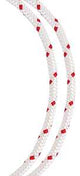 Baron 52804 Rope, 1/4 in Dia, 50 ft L, #8, 120 lb Working Load, Polyester, Red/White
