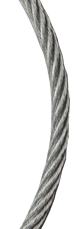 Baron 695940 Cable, 3/32 in Dia, 500 ft L, Steel, Galvanized