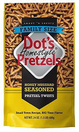 Dot's Homestyle Pretzels 7050 Snacks, Honey Mustard Flavor, 24 oz
