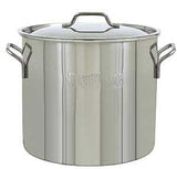 Bayou Classic 1430 Brew Kettle, 7.5 gal, Stainless Steel, Silver, Welded Handle