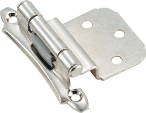 Amerock BP792826/BPR79282 Cabinet Hinge, 3/8 in Inset, Polished Chrome, 2-3/4 in L x 2-1/8 in W