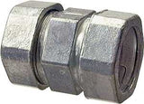 Halex 22221 EMT Coupling, 1/2 in Compression, Zinc - 5/BAG
