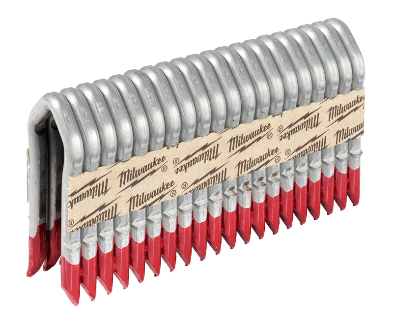 Milwaukee MPU134-960 Series Staple, 1-3/4 in L, Galvanized, 3/4 in W Crown, 9 ga Gauge, Aluminum/Zinc, 960/PK
