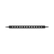 Koch 4030243 Draw Bar, Cat Class 2, 13-Hole, 3/4 in Dia Hitch Ball, Powder-Coated