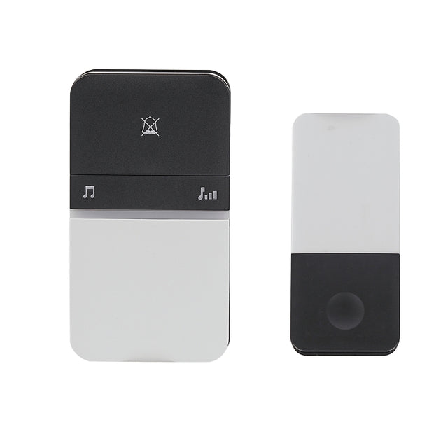Heath Zenith 18000154 Door Chime Bell, Wireless, Black/White