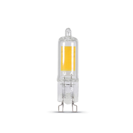 Feit Electric BP25G9/830/LED LED Bulb, Specialty, Wedge Lamp, 25 W Equivalent, G9 Lamp Base, Dimmable, Clear
