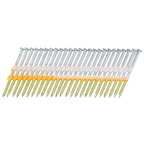 Metabo HPT 20171SHPT Sheathing Nail, 6D, 2 in L, 21 ga Gauge, Steel, Hot-Dipped Galvanized, Full Round Head