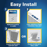 Filtrete 705-4 Air Filter, 20 in L, 14 in W, 8 MERV, 700 MPR, Fiberglass Frame, Pack of 4