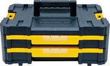 DEWALT TSTAK IV Series DWST17804 Double Shallow Drawer, 16.5 lb, Plastic, Black/Gold/Yellow, 2-Drawer, 2-Compartment