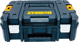 DEWALT TSTAK II Series DWST17807 Flat Top Tool Box, 66 lb, Plastic, Black, 17-1/4 in L x 6-3/8 in W x 13 in H Outside