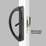 Prime-Line C 1224 Door Pull, 3-1/2 in W, 1-7/8 in D, Aluminum, Painted