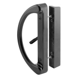 Prime-Line C 1224 Door Pull, 3-1/2 in W, 1-7/8 in D, Aluminum, Painted