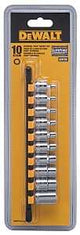DeWALT DWMT75424OSP Socket Set, Polished Chrome Vanadium