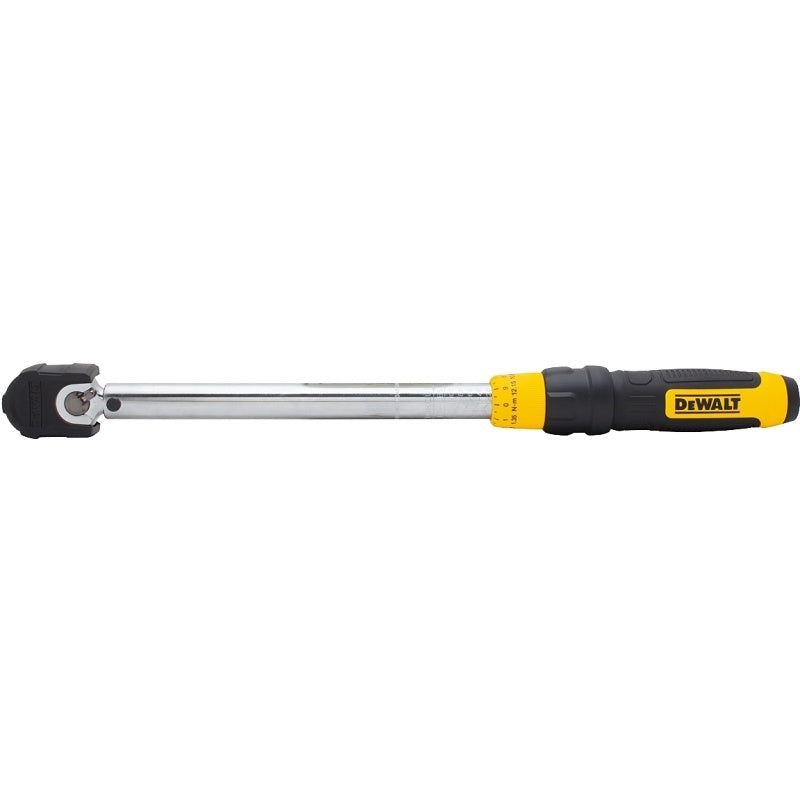 DEWALT DWMT75463 Torque Wrench, 3/8 in Drive, 17-5/16 in OAL, 20 to 100 ft-lb, Steel
