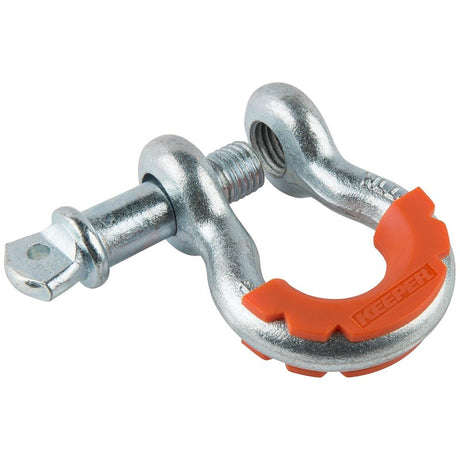 Keeper KWA14618 Bow Shackle with Moulded Isolator, 3/4 in, 9500 lb Working Load