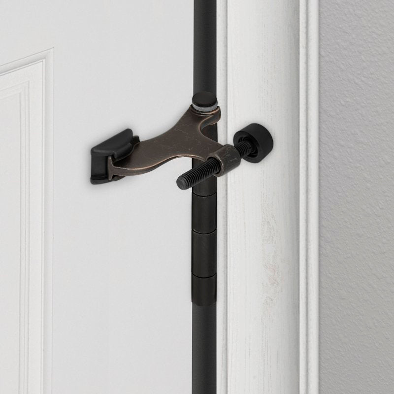 National Hardware N830-561 Hinge Pin Door Stop, 17/32 in Dia Base, 2-1/16 in Projection, Steel/Zinc, Oil-Rubbed Bronze