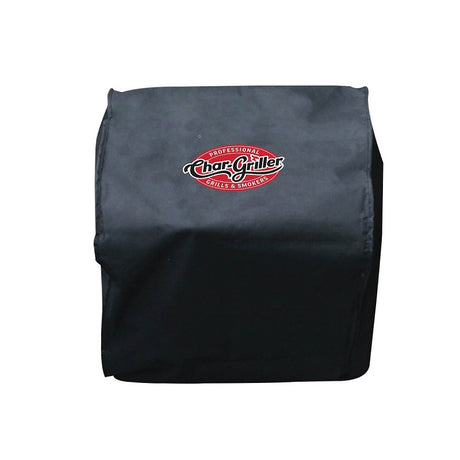 Char-Griller 2455 Side Fire Box Grill Cover, 20 in W, 18 in D, 18 in H, Polyester, Black